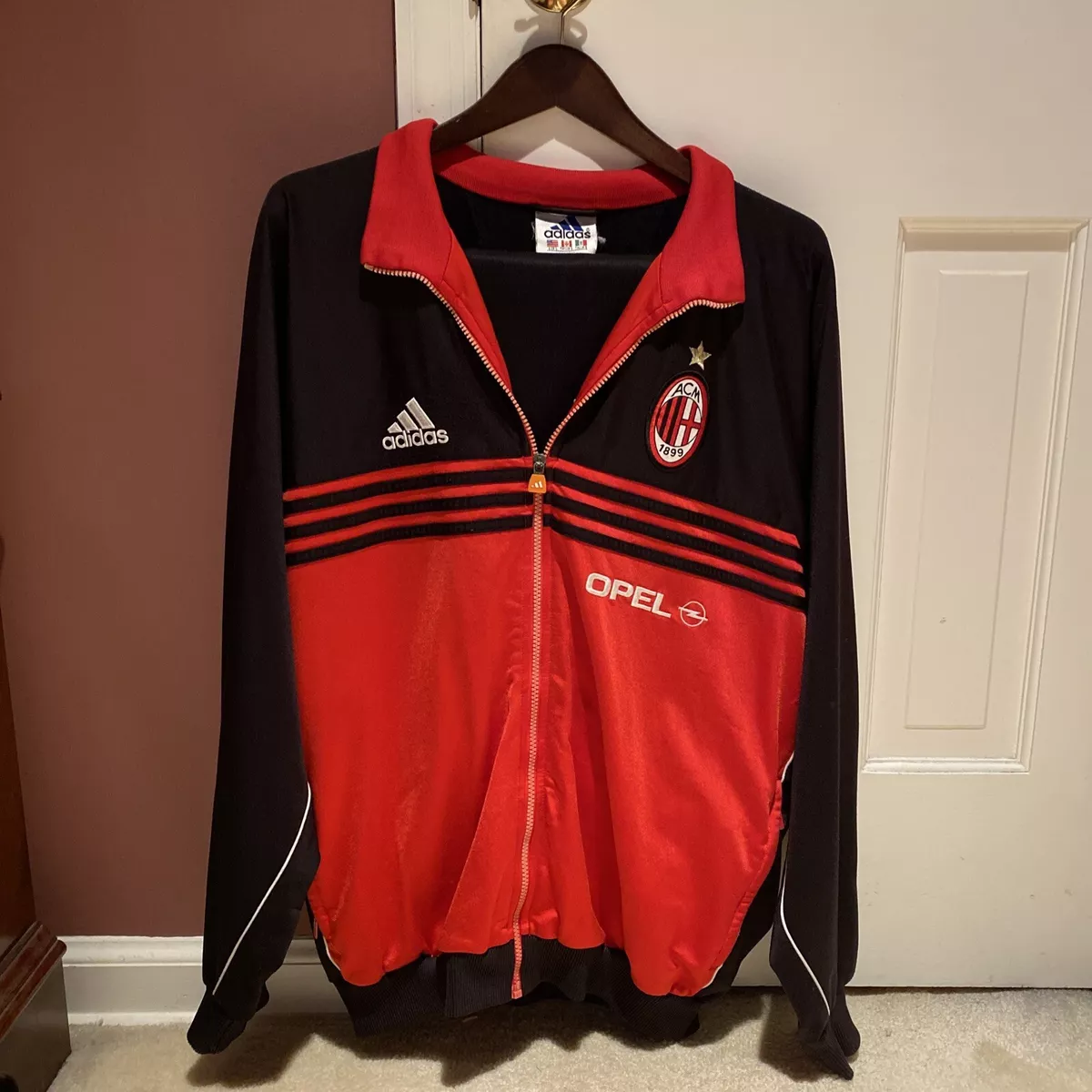 Vintage AC Milan Addidas Tracksuit Opel Large, Top & Bottoms / Jacket &  Pants