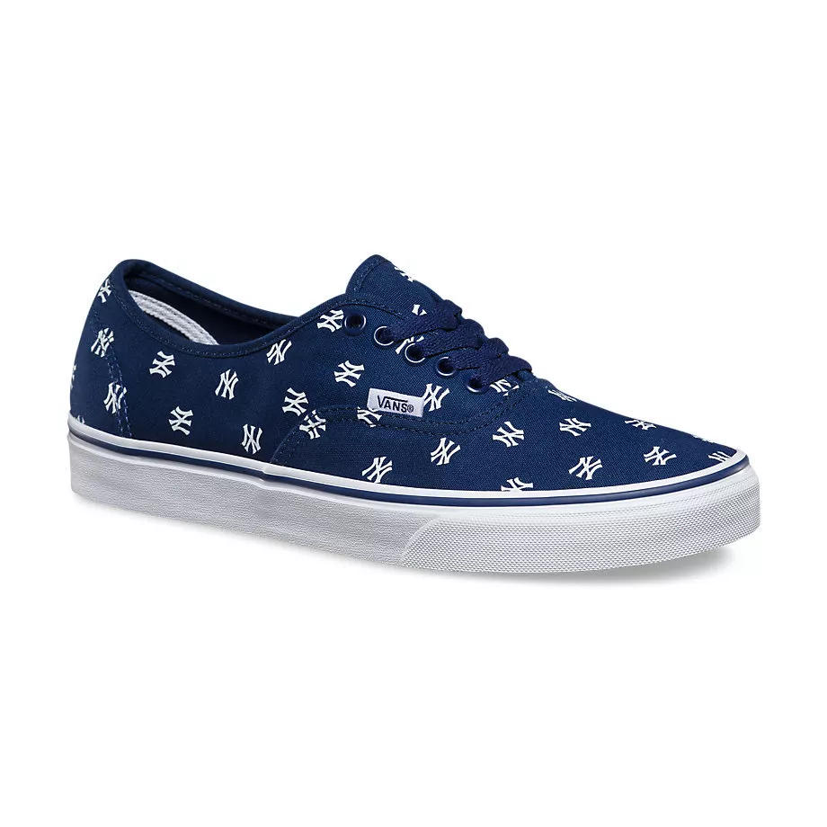 VANS x YANKEES Authentic Mens Shoes NEW YORK Navy MLB BASEBALL Free | eBay