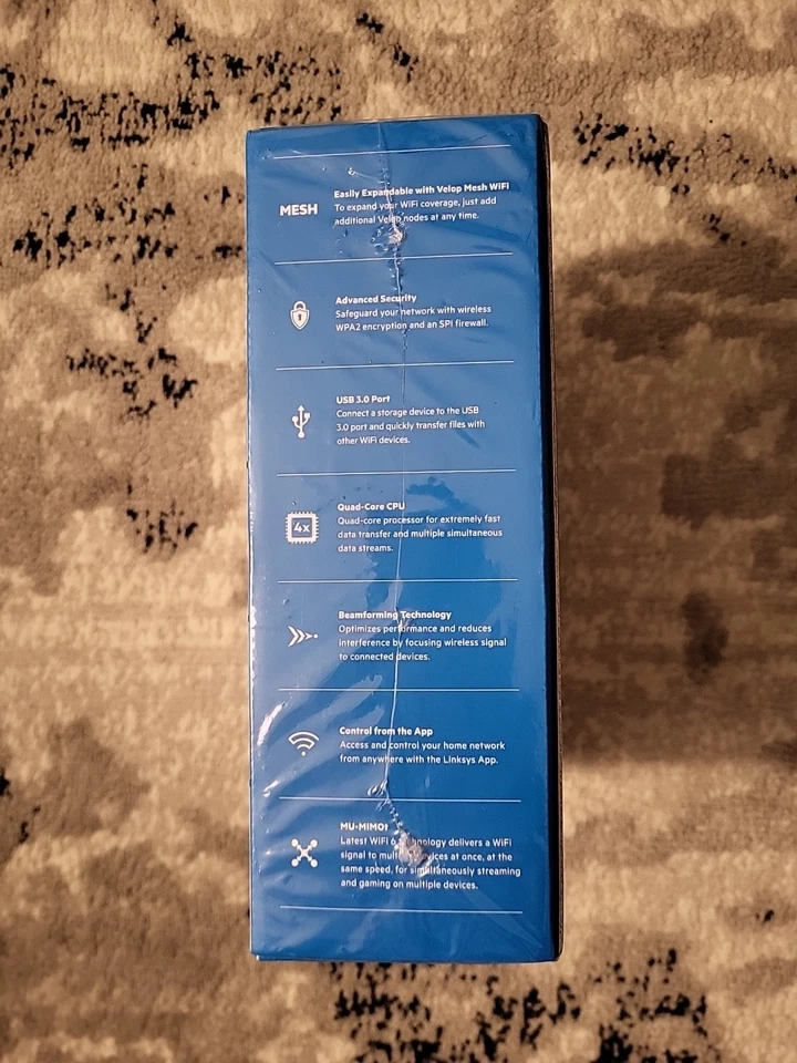 Linksys AX1800 Max-Stream Dual Band WiFI 6 Router (MR7350) *New - Sealed* - Image 2 of 4