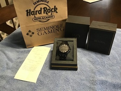 Bulova 98C121 Dress Classic Men s Watch   Black IP Stainless   New w/ Box & Rece