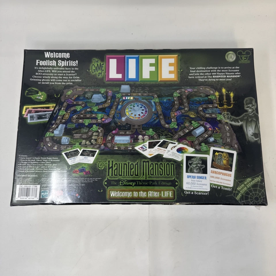 Nuevo en caja exclusivo de parques temáticos de Disney edición The Game of Life Haunted Mansion Foto 2 de 2