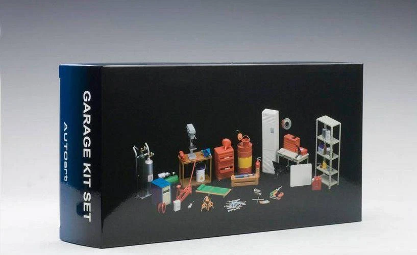 Juego de kit de garaje para réplicas de plástico a escala 1/18 de Autoart Foto 4 de 4