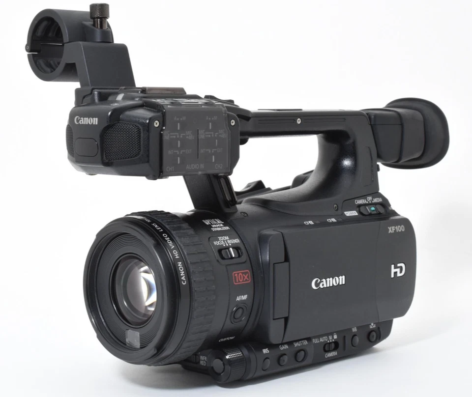 [MINT w/Hood] Canon XF100 HD Professional Camcorder Video Camera JAPAN - Image 2 of 4