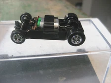 AFX Slot Cars  New Dash Inline Mondo Grip Chassis  With chrome Wheels