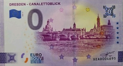 0 Euro-Schein Dresden - Canalettoblick XEAD 2022-3