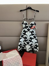 BNWT Authentic Valentino Women’s Wool Silk Strap Mini Dress IT 42 RRP $7,800