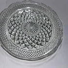 Vintage Anchor Hocking Wexford 9 1/2" Dinner Plate With Scalloped Edge