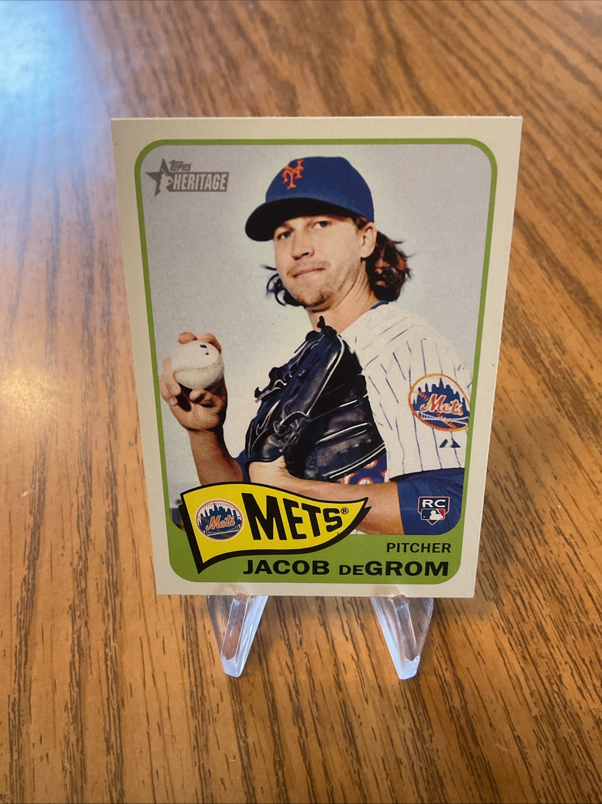 Jacob deGrom 2014 Topps Heritage High Number #H549 RC Rookie Card NY Mets Ranger