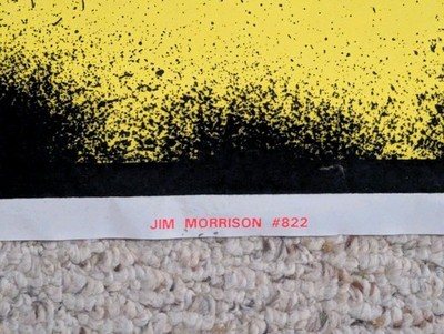 Jim Morrison Rare 1999 Vintage Blacklight Poster 22.5 x 34.5 Funky