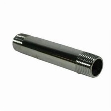 Jones Stephens Corp N15200 Messing Nippel 3/8" x 2" poliert Chrom bleifrei