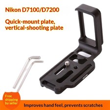 Camera Grip L Plate Quick Install Plate Base Suitable for Nikon D7200/D7100