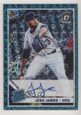 2019 Panini Donruss Optic Teal Velocity Prizm 22/35 Josh James #RRS-JJ Auto 7m3