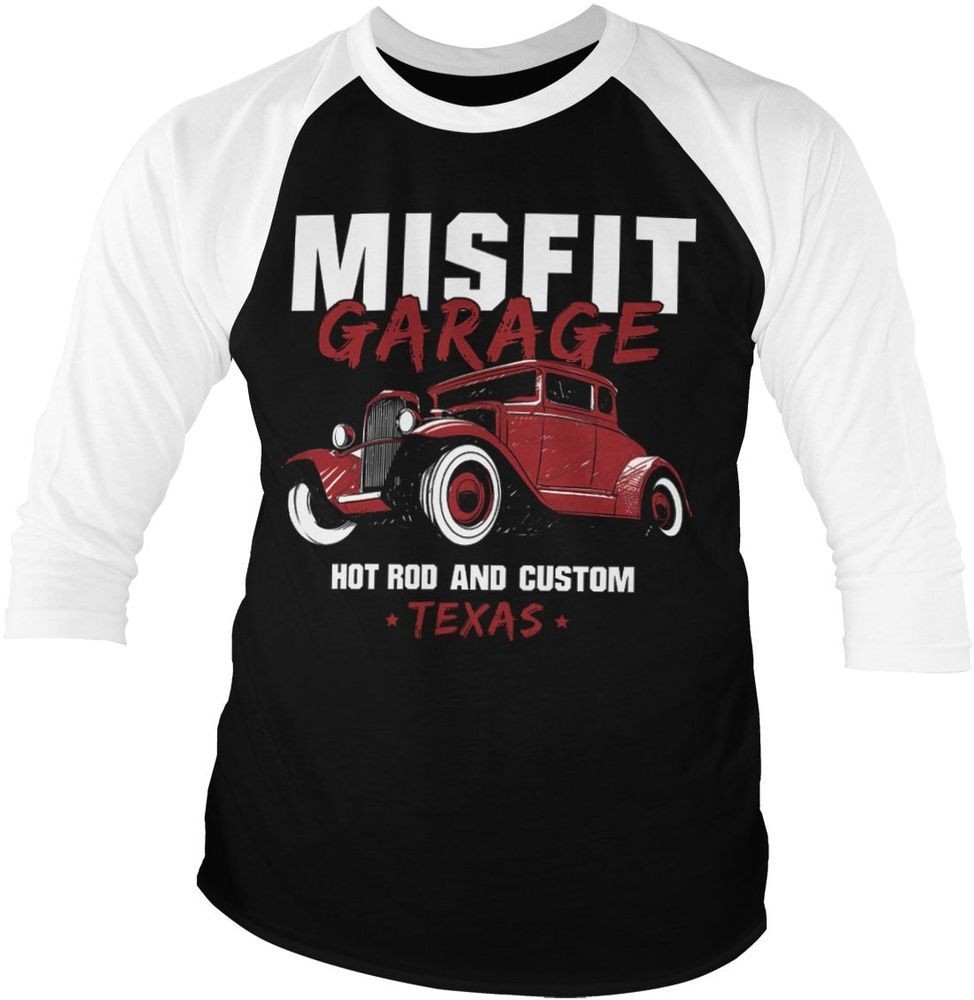 Misfit Garage Hot Rod - Custom Baseball 3/4 Sleeve Tee DC-19-MG009-H81-8