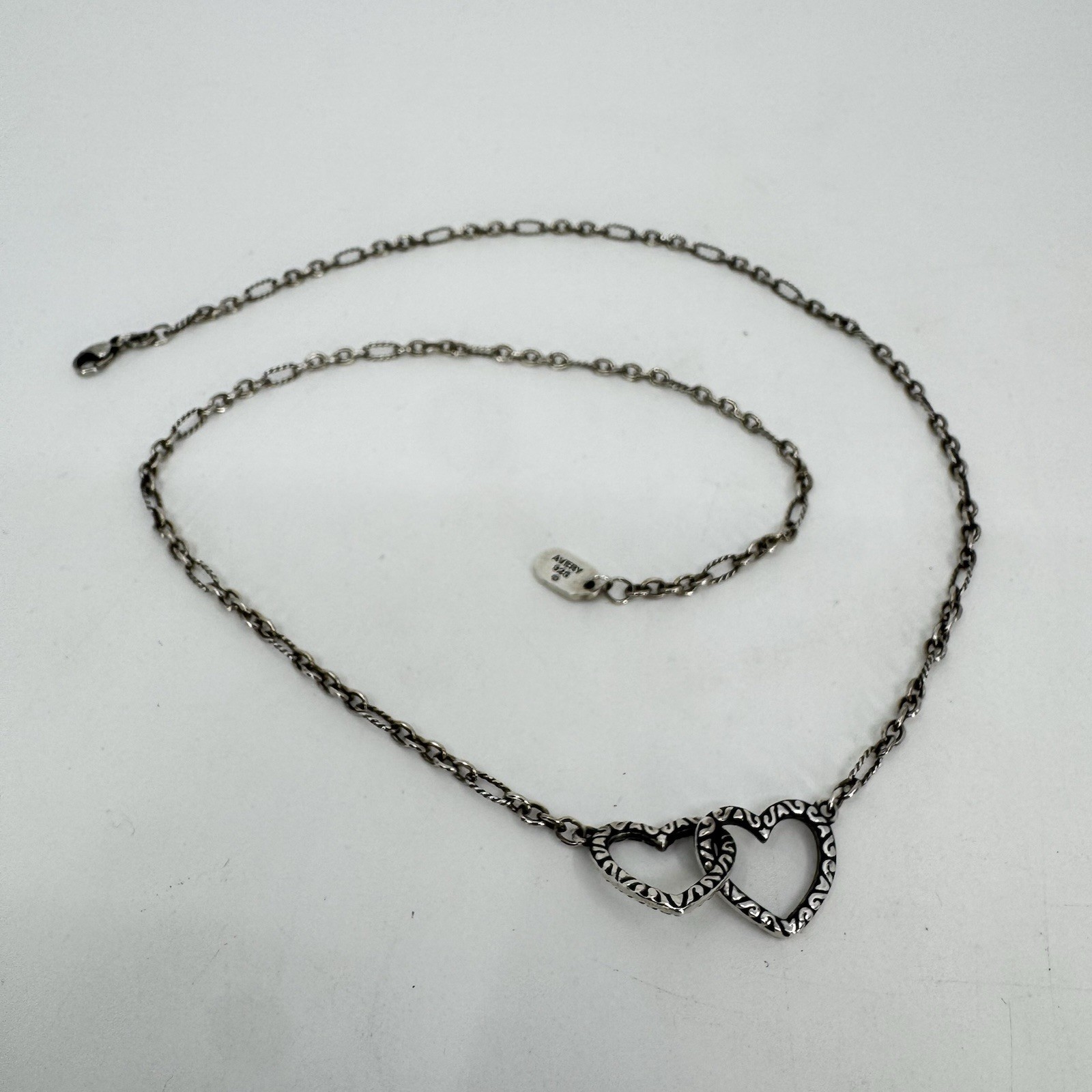 James Avery Double Heart Interlocking Linked Pend… - image 4