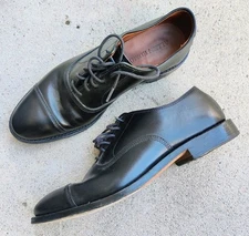 Allen Edmonds Park Avenue Black Leather Oxford Shoes Mens 8 D Toe Cap Bench Welt