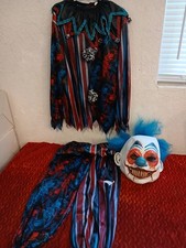 EVIL CARNIVAL CLOWN HALLOWEEN COSTUME MASK DRESSUP OUTFIT - CHILDS M BOYS KIDS