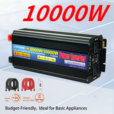 5000W 10000W Power Inverter 12V to 240V for Camping/Caravan/Motorhome/Camper Van