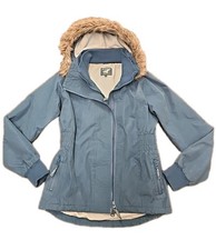 STEEDS Damen Reitjacke Herbst-Winter Jacke türkis petrol abnehmb. Kapuze Gr S 36