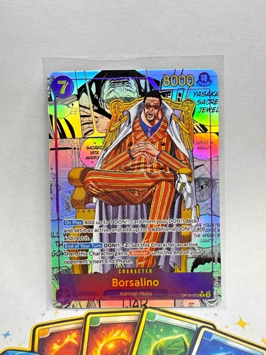 One Piece OP16-073 Borsalino Manga Art Special Parallel NM Pack Fresh English