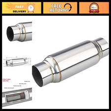 Universal 3 Inlet Performance Muffler 3 Outlet 12 Length Stainless Steel Universal 3 Inlet Performance Muffler 3 Outlet 12 Length Stainless Steel