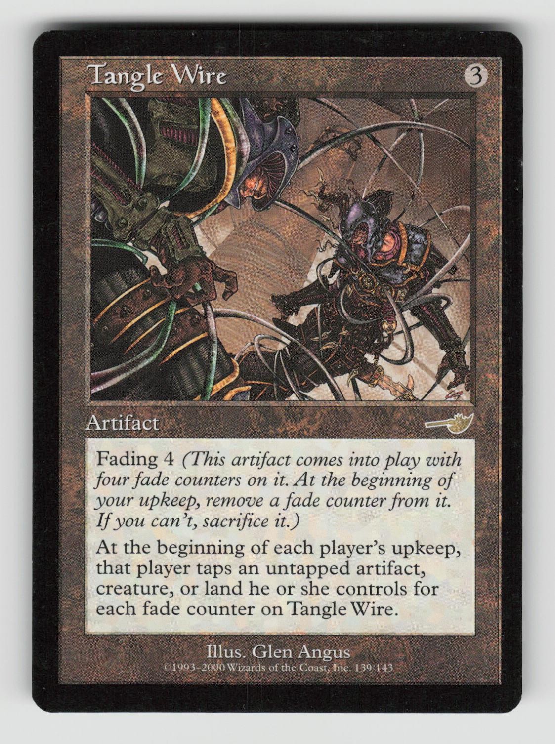 Tangle Wire 139 Rare Nemesis Magic: The Gathering Near Mint