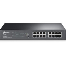 TP-Link PoE Switch 16-Port Gigabit, 8 802.3af/at PoE ports up to 30 W for each