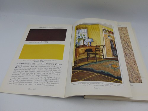 1933-34 Armstrong Linoleum & Floor Coverings Pattern Book Catalog for Salesmen - Picture 9 of 17
