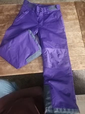 Arctix Youth Kids Snow Pants Size M (10/12) Purple Reinforced Knee & Butt