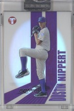 2004 Topps Pristine Uncirculated Refractor 305/999 Dustin Nippert #149 02v3