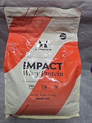 Myprotein Impact Whey Protein 5.5lb 2.5kg Cookies & Cream Sealed BB 11/2026