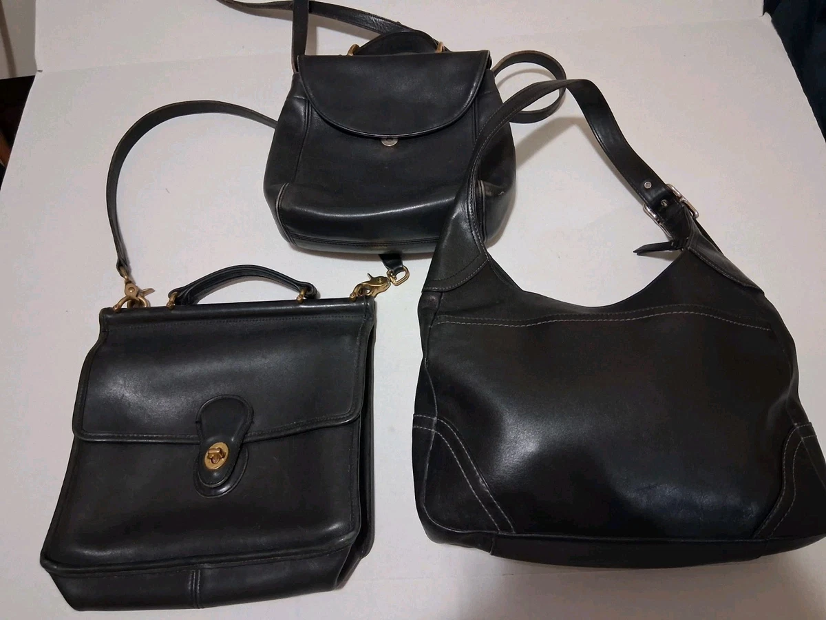 Coach Leather Black Vintage Bags, Handbags & Cases for sale | eBay