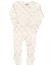 Angel Dear Infant Girls' Bow Zipper One Piece - 128-F25-RBT
