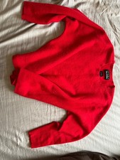 red cashmere jumper