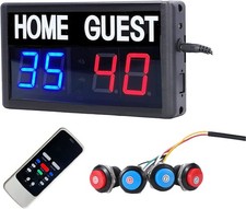 Score Keeper Portable Led Digital Electronic Scoreboard with Remote for Sport...