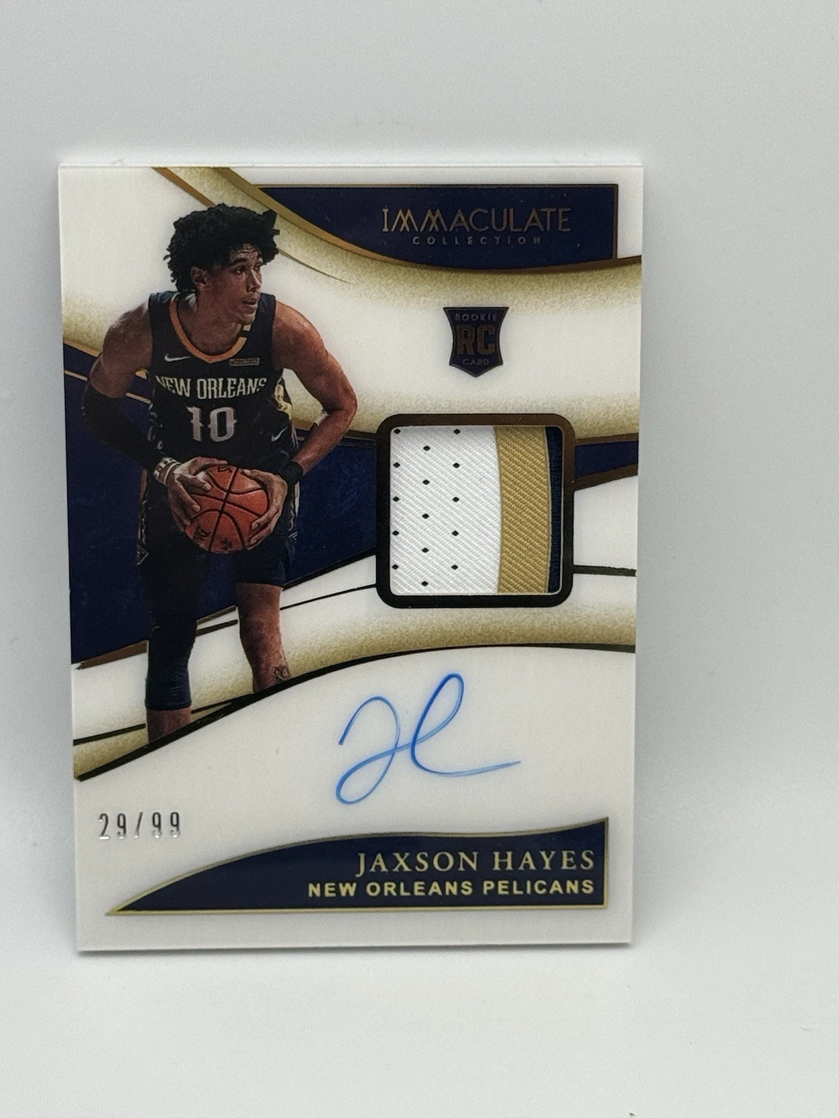 2019/20 Panini Immaculate Rookie Patch Autograph #137 Jaxson Hayes /99