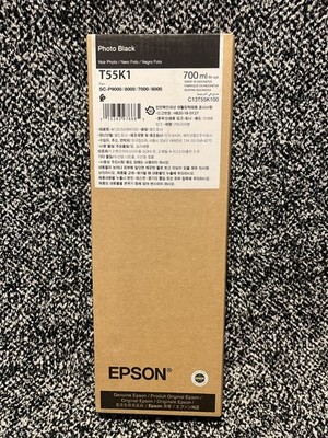 Genuine Sealed Epson T55K1 Photo Black Ink Cartridge Date: September 2027