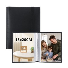 Ruibytree Photo Album 6x8 Inch, 23.1 X 18.8 X 2.5 Centimeters, Plastic Black