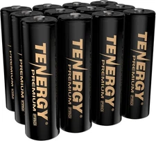 Tenergy Premium PRO Rechargeable AA Batteries, High Capacity 2800mAh NiMH AA
