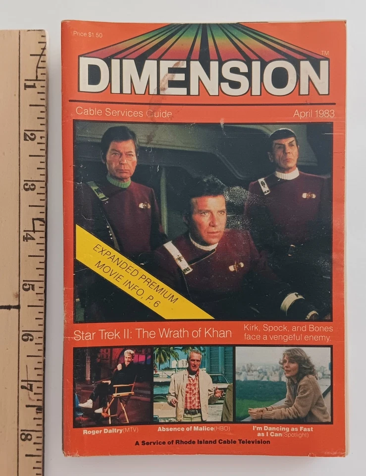 3 DIMENSION 1980's CABLE TV GUIDE Magazine's Star Trek Indiana jones Matt Dillon - Image 4 of 4