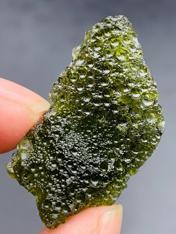 34Ct Moldavite Genuine Raw Moldavite Crystal from Czech Republic PIC certificate
