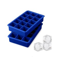 1 Inch Ice Cube Tray, Silicone, 2 Pack, Dishw...