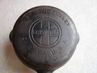 Vintage Griswold No. 3 Cast Iron Skillet 709B Dual Spouts Large Block Logo