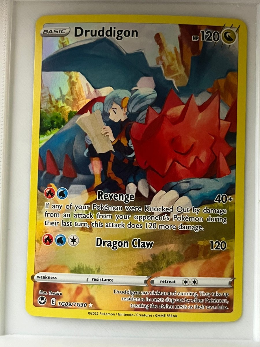 druddigon pokemon card price Druddigon HP120 2022 Collectible Pokemon Card No. TG09/TG30
