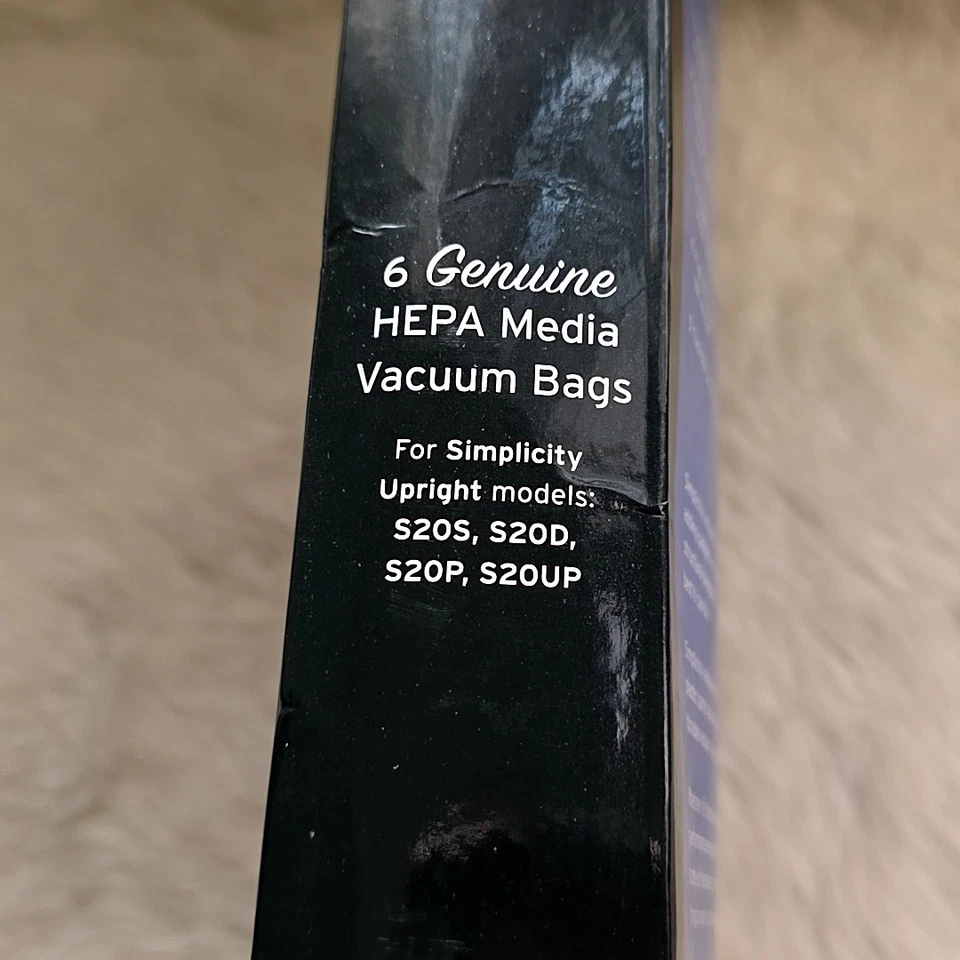 Simplicity Genuine Symmetry S20S, S20D, S20P, S20UP Vacuum Bags Hepa-6pk +1  - Image 4 of 4
