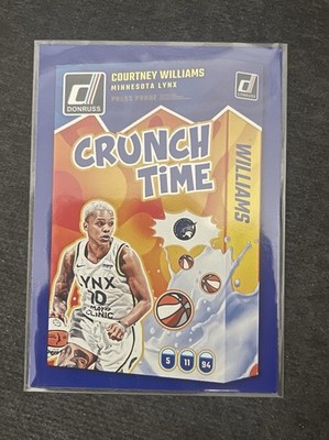 2025 Panini Donruss WNBA - Crunch Time Courtney Williams #16 Blue Press Proof