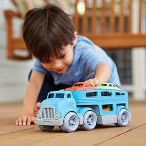 green toys car carrier vehicle set toy