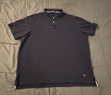 Mens Daniel Cremieux Shirt XL Blue Polo Short Sleeve Collared Pullover