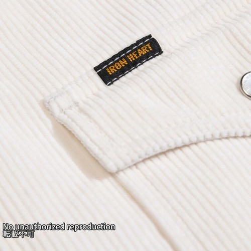IRON HEART IHSH-398 Corduroy Western Shirt Off-white MADE IN JAPAN - Picture 11 of 19