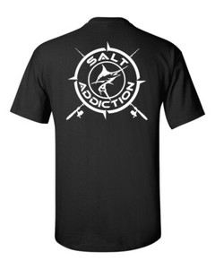 addiction saltwater salt apparel fishing ocean sleeve short shirt marlin