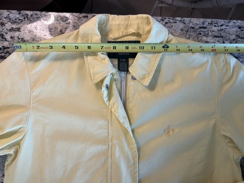 Vintage Lauren Ralph Lauren Jacket Womens Yellow Bomber Zip Up Petite M Cotton - Picture 21 of 22